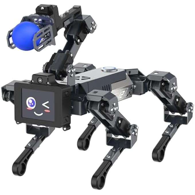 rayihni AI EMBODIED INTELLIGENT ROBOT DOG, 15DOF, PROGRAMMING EDUCATION AI ROBOTERHUND WITH ROBOTIC ARMS, THINKING ROBOTER HUND, APP CONTROLLED VISUAL RECOGNITION ROBOT PET - Image 2